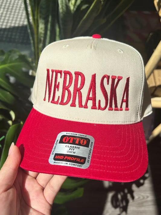 Nebraska Embroidered Baseball Hat