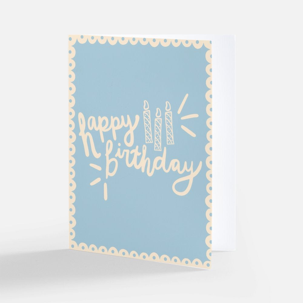 Happy Birthday Fun Card Blue