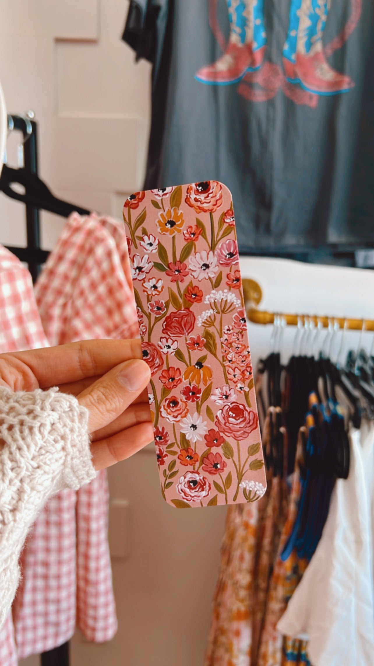 Berry Floral Bookmark