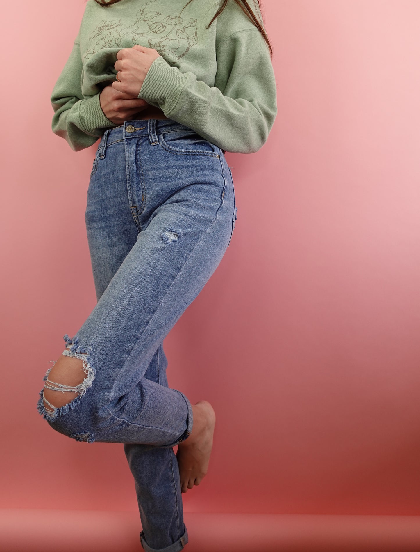 Flaunt It Ribbed Jeans